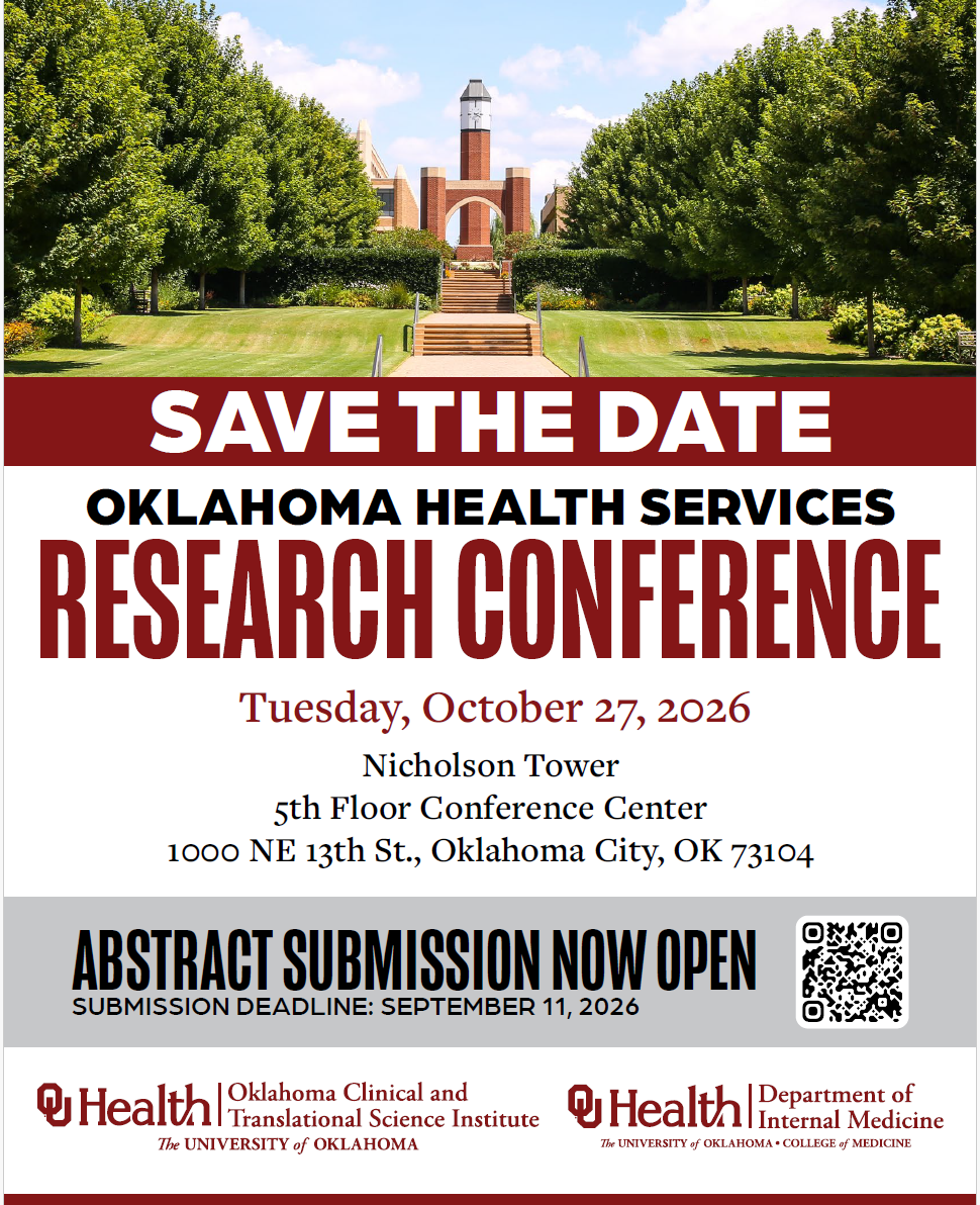 Oklahoma Health Services Research Conference Save the DateFlyer